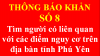 Thông báo khẩn số 8 về việc tìm người có liên quan với các điểm nguy cơ trên địa bàn tỉnh Phú Yên