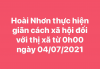 Hoài Nhơn thực hiện giãn cách xã hội đối với thị xã từ 0h00 ngày 04/07/2021
