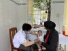 Tiêm chủng vắc xin phòng, chống dịch sởi cho trẻ từ 6 tháng đến dưới 9 tháng tuổi tại Trạm Y tế Phước Mỹ (Ảnh: Thu Phương)