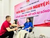 Đoàn viên thanh niên tham gia hiến máu tình nguyện tại Chương trình.