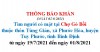 Tìm người có mặt tại Chợ Gò Bồi thuộc thôn Tùng Giản, xã Phước Hòa, huyện Tuy Phước, tỉnh Bình Định từ ngày 19/7/2021 đến ngày 01/8/2021