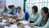 Đoàn Giám sát làm việc với Trạm Y tế xã Bầu Cạn về công tác phòng, chống bệnh sốt xuất huyết. Ảnh: Hồng Quý