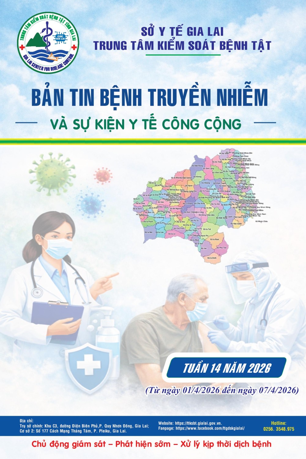 Bản tin tuần 14 - 2026: Phòng chống bệnh truyền nhiễm và sự kiện y tế công cộng