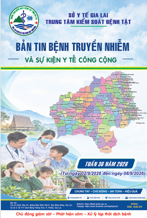 Bản tin tuần 36- 2026: Phòng chống bệnh truyền nhiễm và sự kiện y tế công cộng