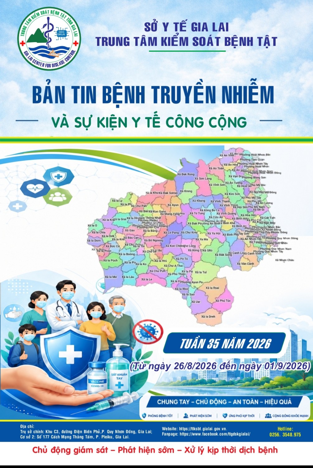 Bản tin tuần 35- 2026: Phòng chống bệnh truyền nhiễm và sự kiện y tế công cộng
