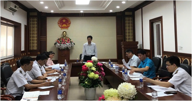 TS. Bùi Khánh Toàn - Phó Viện trưởng Viện vệ sinh dịch tễ Tây Nguyên phát biểu tại buổi làm việc về công tác kiểm tra, giám sát phòng, chống dịch bệnh. (Ảnh: Lê Thuý)