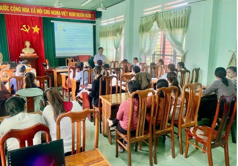 Quang cảnh lớp tập huấn (Ảnh: Kiều Oanh)
