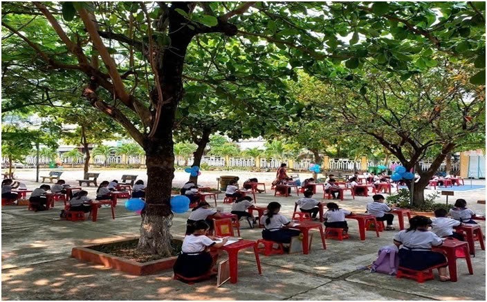 Xây dựng môi trường học tập tích cực chính là cách chăm sóc sức khỏe tinh thần cho học sinh tốt nhất (Ảnh: Thu Phương)