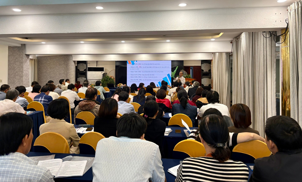 Quang cảnh lớp tập huấn (Ảnh: Thu Phương)