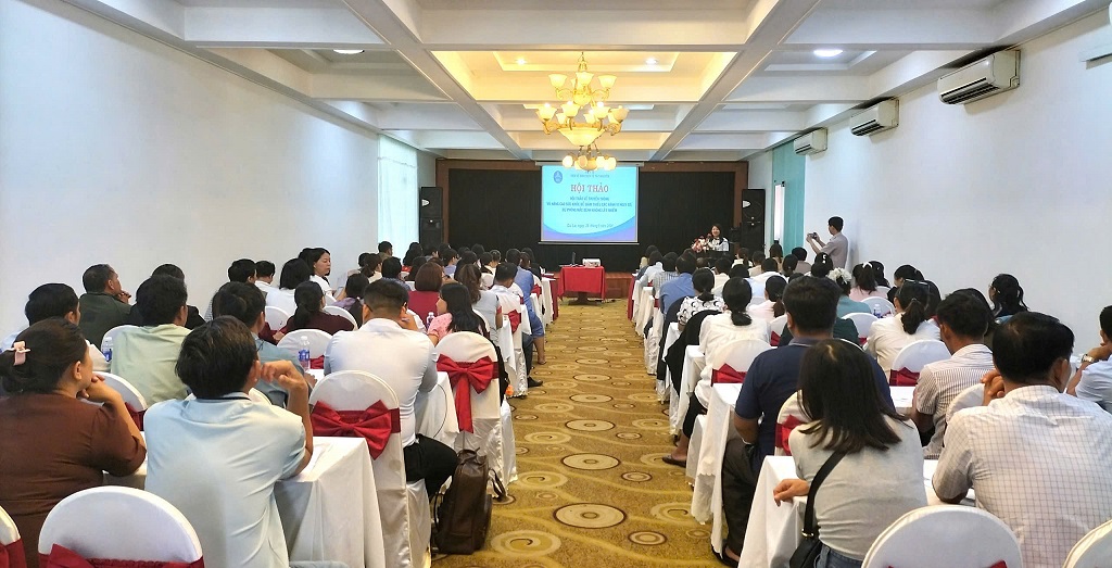 Quang cảnh lớp tập huấn.