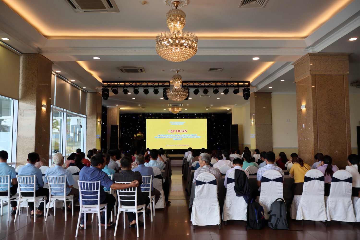 Quang cảnh lớp tập huấn. (Ảnh: Bích Thảo)