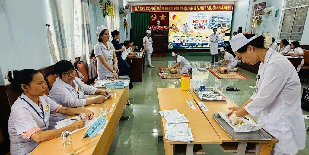 Quang cảnhHội thi tay nghề Điều dưỡng, Kỹ thuật viên giỏi.