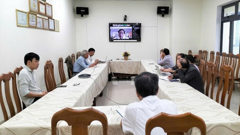 Quang cảnh Hội nghị tại điểm cầu CDC tỉnh (cơ sở 2, phường Pleiku).